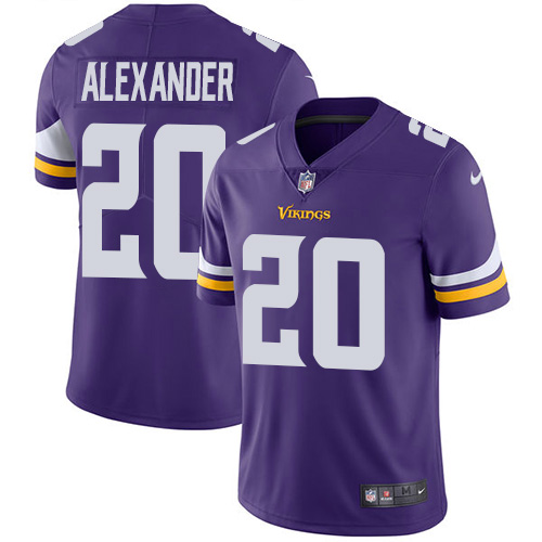 Minnesota Vikings #20 Limited Mackensie Alexander Purple Nike NFL Home Men Jersey Vapor Untouchable